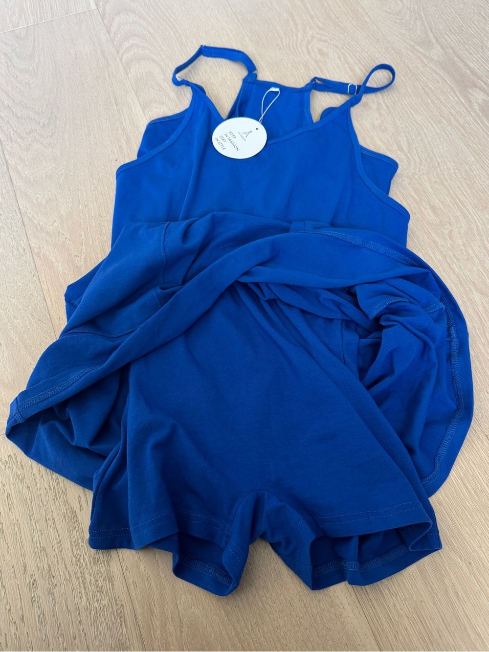 NWT Women’s Royal Blue Tank Dress with Pockets - Picture 4 of 5
